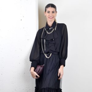Abito FIOCCO nero #9749
