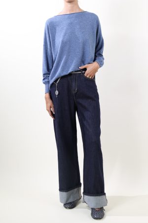 Maglia scatoletta MICOL denim #9079