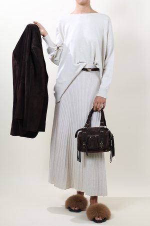 Gonna Plissè GIO' naturale #9081