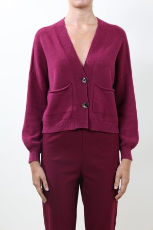 Cardigan CARAMELLO bordeaux #9019