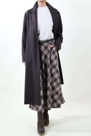 Gonna RUOTA CHECK grigio #9247