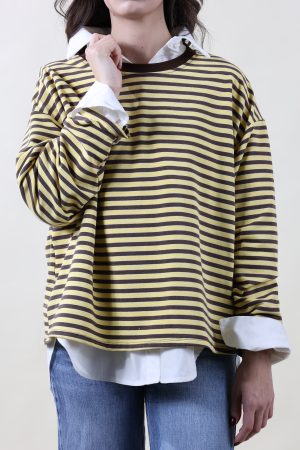 Felpina STRIPE limone #9505