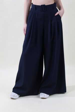 Pantalone PALAZZONE PRIMAVERA blu navy #9521