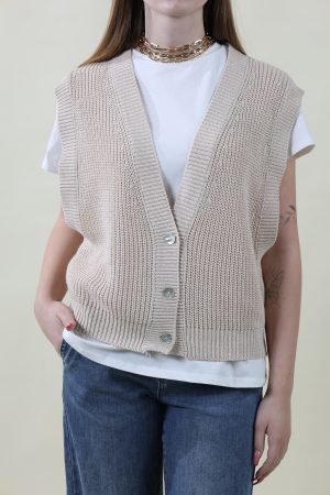 Gilet GILETTINO beige #9522