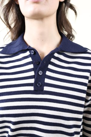 Maglia POLETTA BOTTONI blu navy #9497