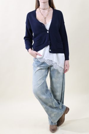 Cardigan DALILA blu navy #9523