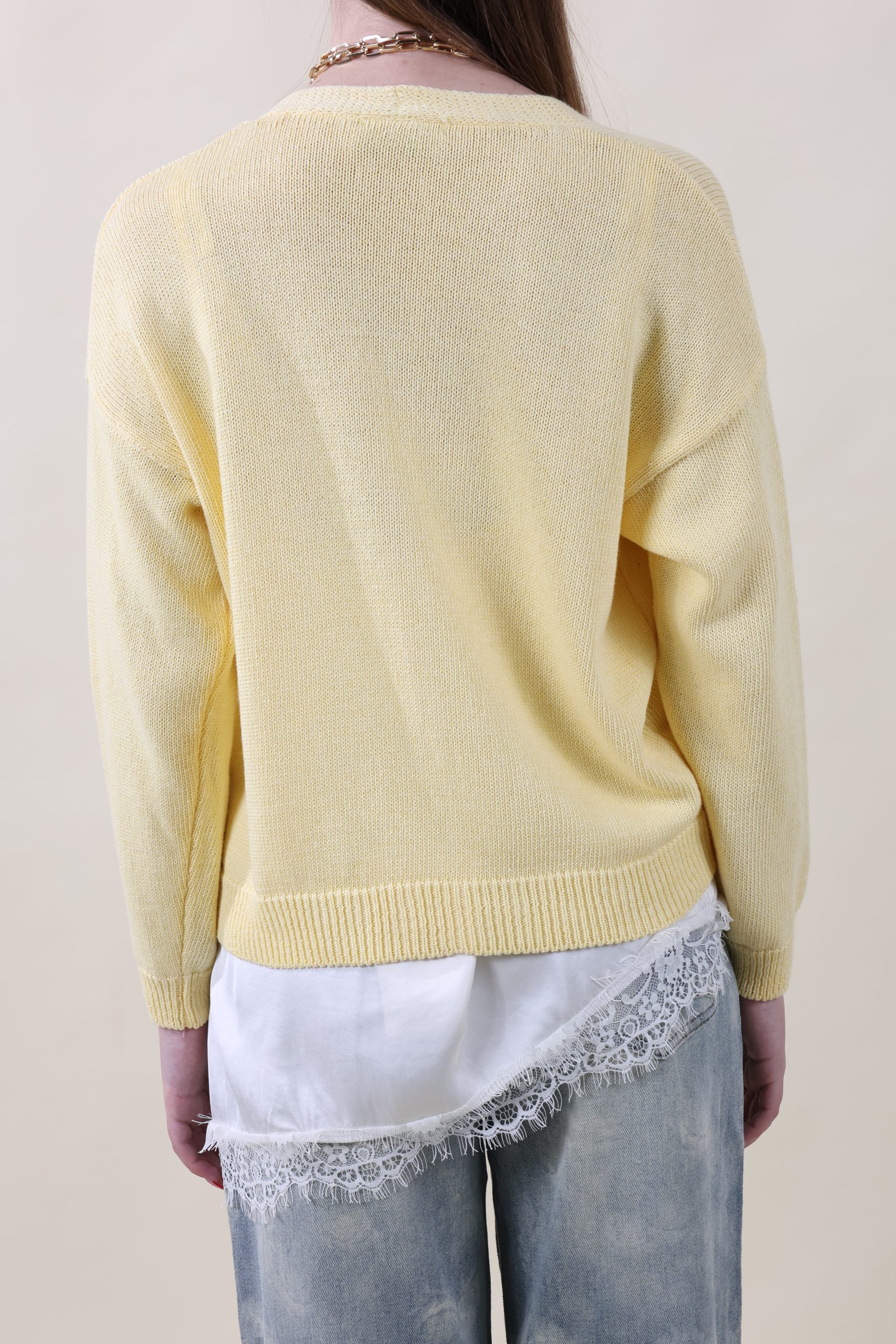 Cardigan DALILA limone #9523 - immagine 4