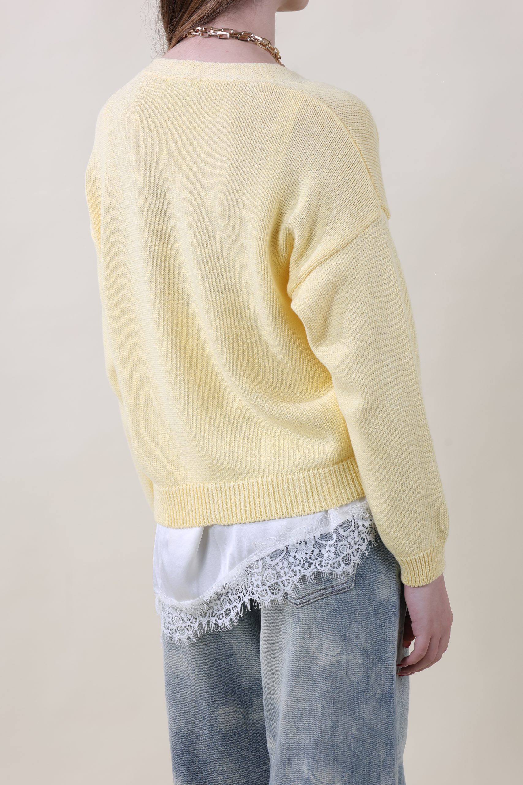 Cardigan DALILA limone #9523 - immagine 3
