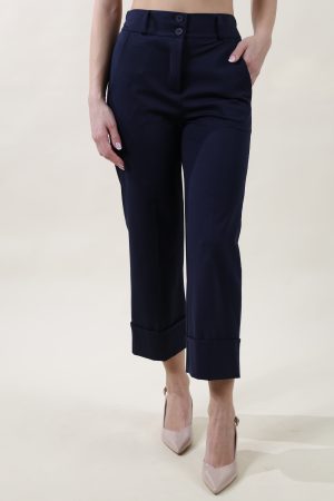 Pantalone CROPPED MILANO blu navy #9536