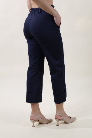 Pantalone CROPPED MILANO blu navy #9536
