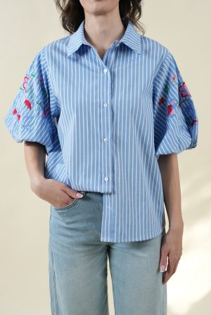 Camicia CATERINA celeste #9591