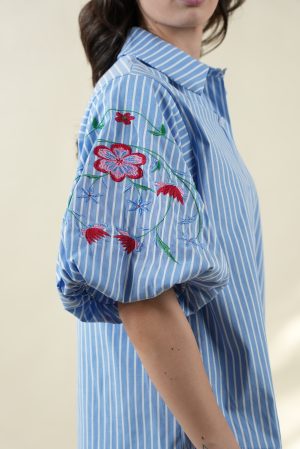 Camicia CATERINA celeste #9591