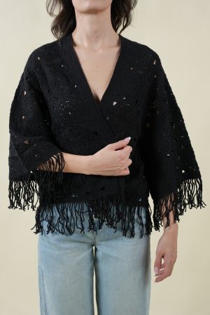 Cardigan POLINE nero #9563