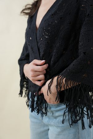 Cardigan POLINE nero #9563