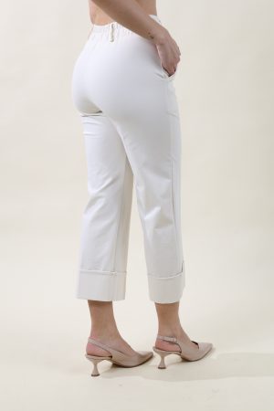 Pantalone CROPPED MILANO naturale #9536