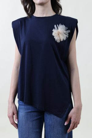 T-shirt TESORO blu navy #9541