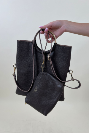 Borsa ANELLI cioccolato #9661