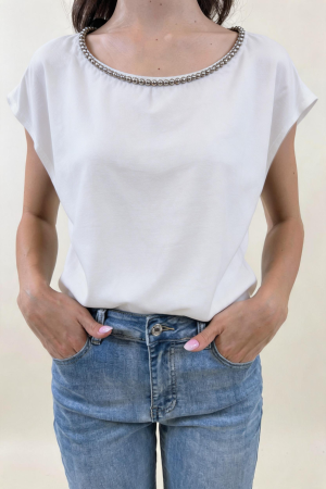 T-shirt RIFLESSO bianco #9585