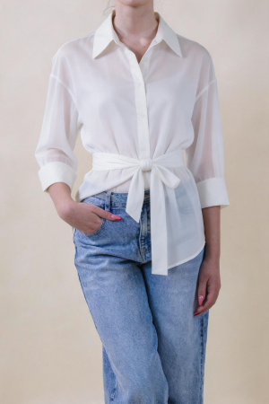 Camicia CALLA POPELINE bianco #9710