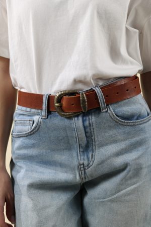 Cintura VINTAGE cuoio #9623