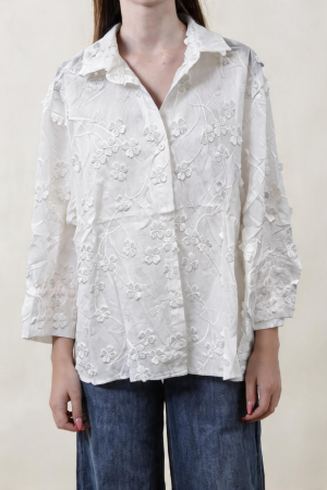Camicia QUADRIFOGLIO bianco #9700