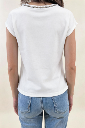 T-shirt RIFLESSO bianco #9585