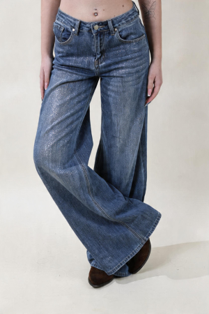 Jeans WIDE GLITTER denim #9666