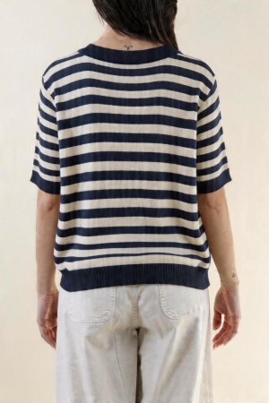 Polo STRIPE POLO blu navy #9648