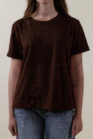 T-shirt BASIC cioccolato #9612