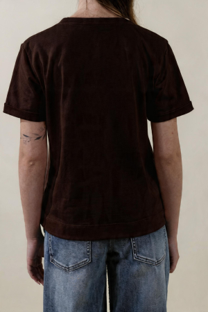 T-shirt BASIC cioccolato #9612