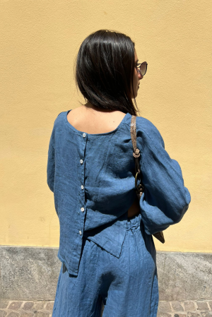 Blusa MEDITERRANEO denim #9785