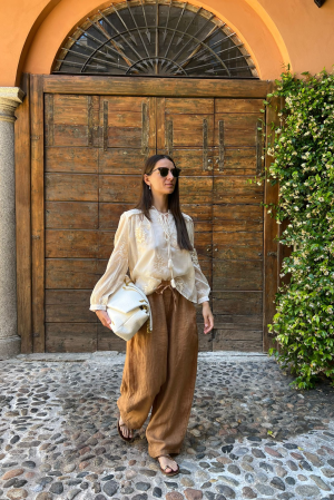 Pantalone MEDITERRANEO cuoio #9786