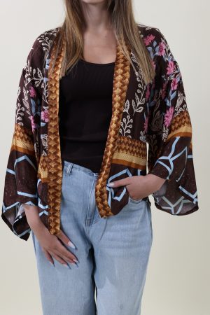 Kimono SATIN cioccolato #9724