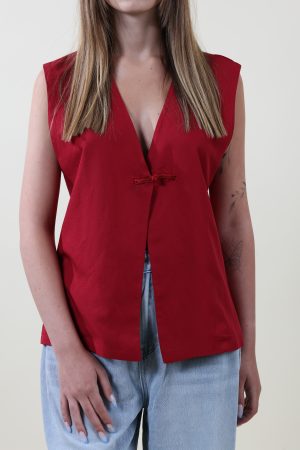 Gilet BELLEZZA rosso india #9741