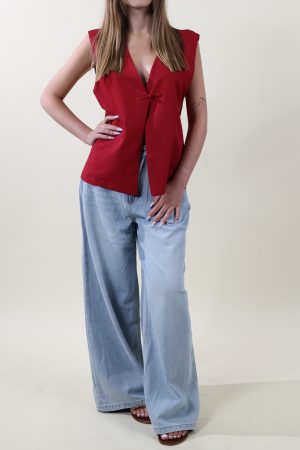 Gilet BELLEZZA rosso india #9741