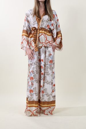 Pantalone PALAZZO KIMONO beige #9725