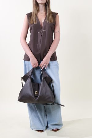 Gilet BELLEZZA cioccolato #9741