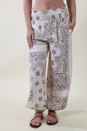 Pantalone BANDANA burro #9745