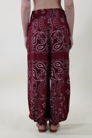Pantalone BANDANA rosso india #9745