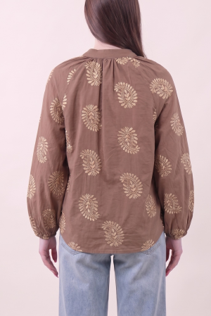 Camicia CHIARA cioccolato #9772