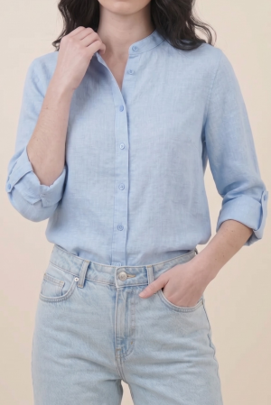 Camicia MEDITERRANEO celeste #9784