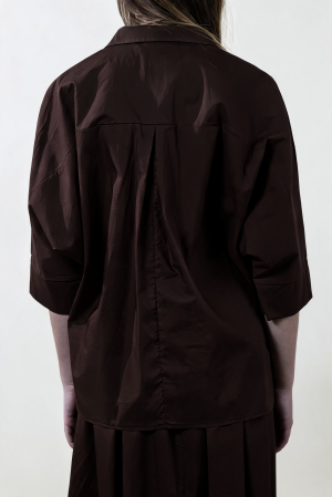 Camicia AURA cioccolato #9735