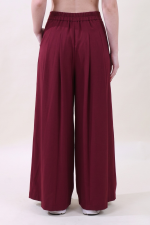 Pantalone PALAZZONE ESTATE rosso india #9766