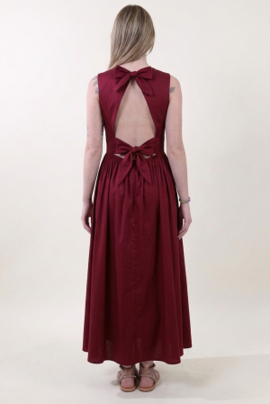 Abito FIOCCO rosso india #9749