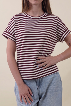 T-shirt SAINT TROPEZ rosso india #9798