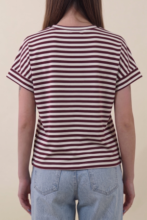 T-shirt SAINT TROPEZ rosso india #9798