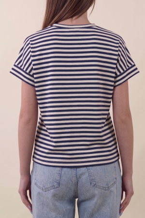 T-shirt SAINT TROPEZ blu navy #9798