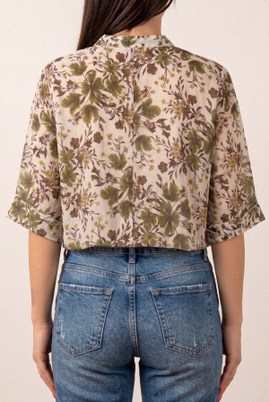 camicia FIORE avocado #9807