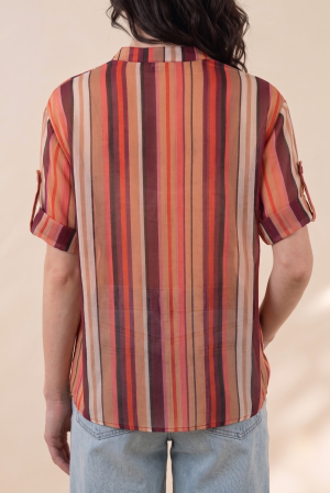 camicia CANZONE terracotta #9823