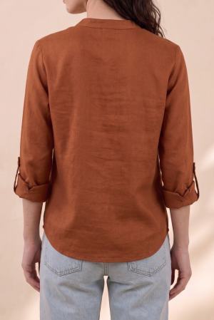 camicia SANREMO terracotta #9825